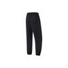 Li Ning Fitness Series Solid Color Drawstring Loose Knit Sports Pants Women Bottoms Black AKLU482-4