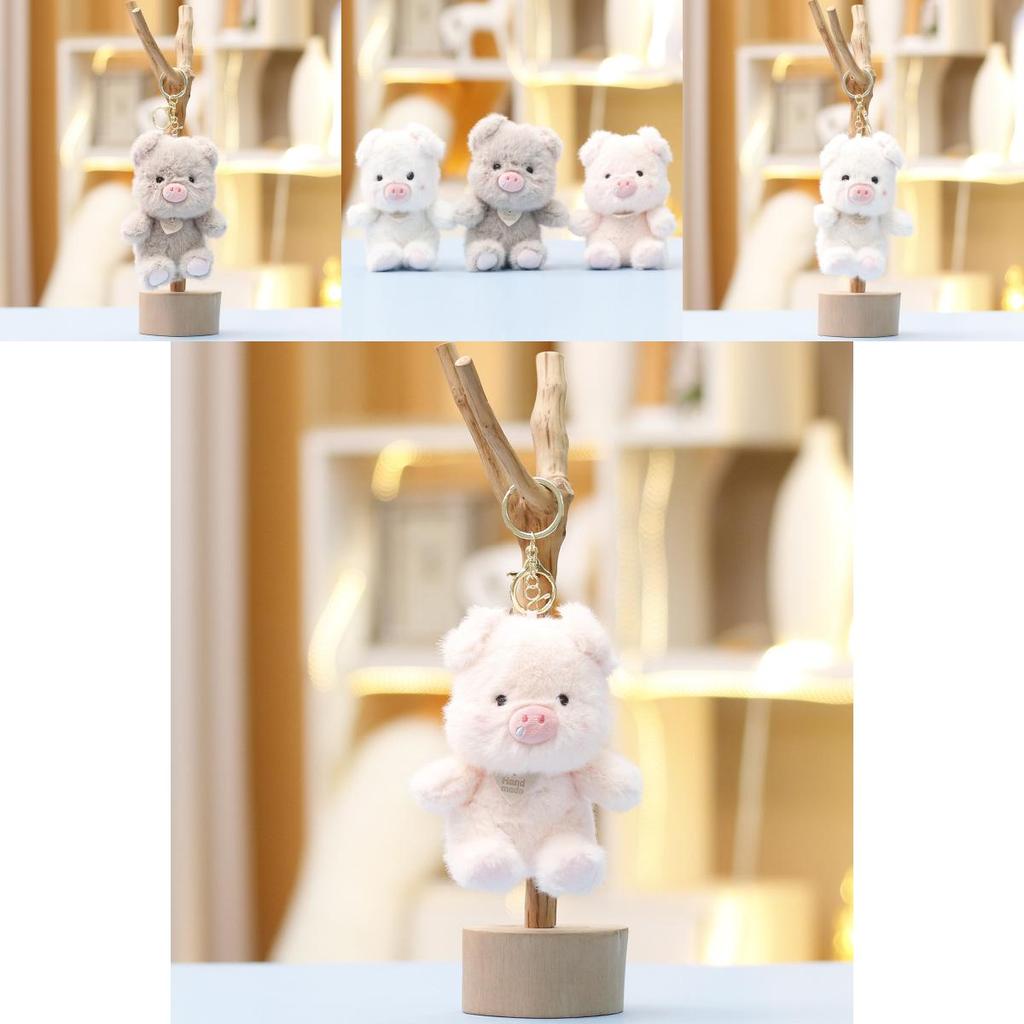 Süßes Schwein Plüschtier Mit Schlüsselanhänger Für Taschenzubehör Und Sammlerdekor