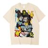 Fire Force T-Shirt Baumwolle Männlich Kawaii Koreanische Kleidung Retro Atmungsaktiv Klassisches Hemd Bunt Retro Anime Streetwear Damen