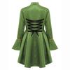 Girls Medieval Renaissance Costume Long Sleeves Lace Flounce Jacket Victorian Tailcoat Pirate Gothic Steampunk Outfit