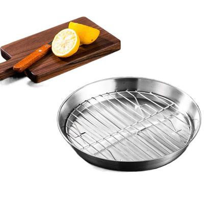 Erhöhte runde Sieb-Abtropfschale Antihaft-Airfryer-Korb Runder Airfryer-Backblech Küche