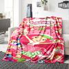 1pc Princess Strawberry3 Blanket, Gift, for Men and Women, Soft Blanket, Good for Sofa Bed Couch Travel, Lightweight Flannel Blanket