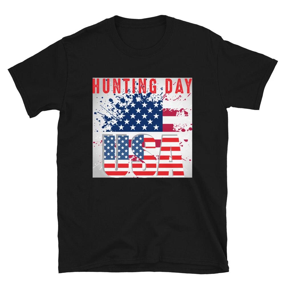 Hunting Day USA Hunting Outdoors Nature Hunter T-Shirt M