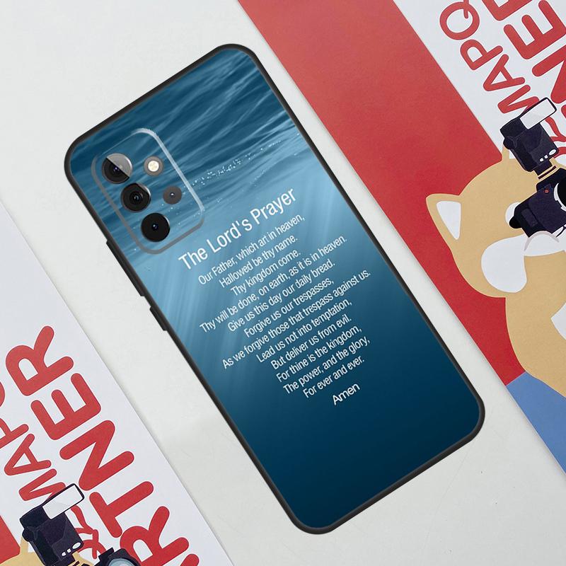 Chrześcijaństwo Modlitwa Pańska Etui Dla Samsung Galaxy A52 A32 A12 A56 A36 A16 A13 A23 A33 A53 A54 A34 A14 A15 A35 A55 A17