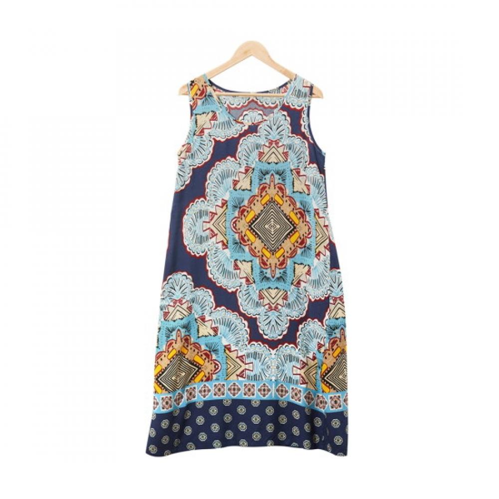 L Affair Navy cutLine sLeeveLess Dress Lwodd707 Ny