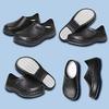 JSWEI Chef Shoes, Black, Men's and Women's, Waterproof Kitchen Shoes, Lightweight, Oil-Resistant, Non-Slip, Outdoor and Garden Shoes (Size 26.0 Cm)