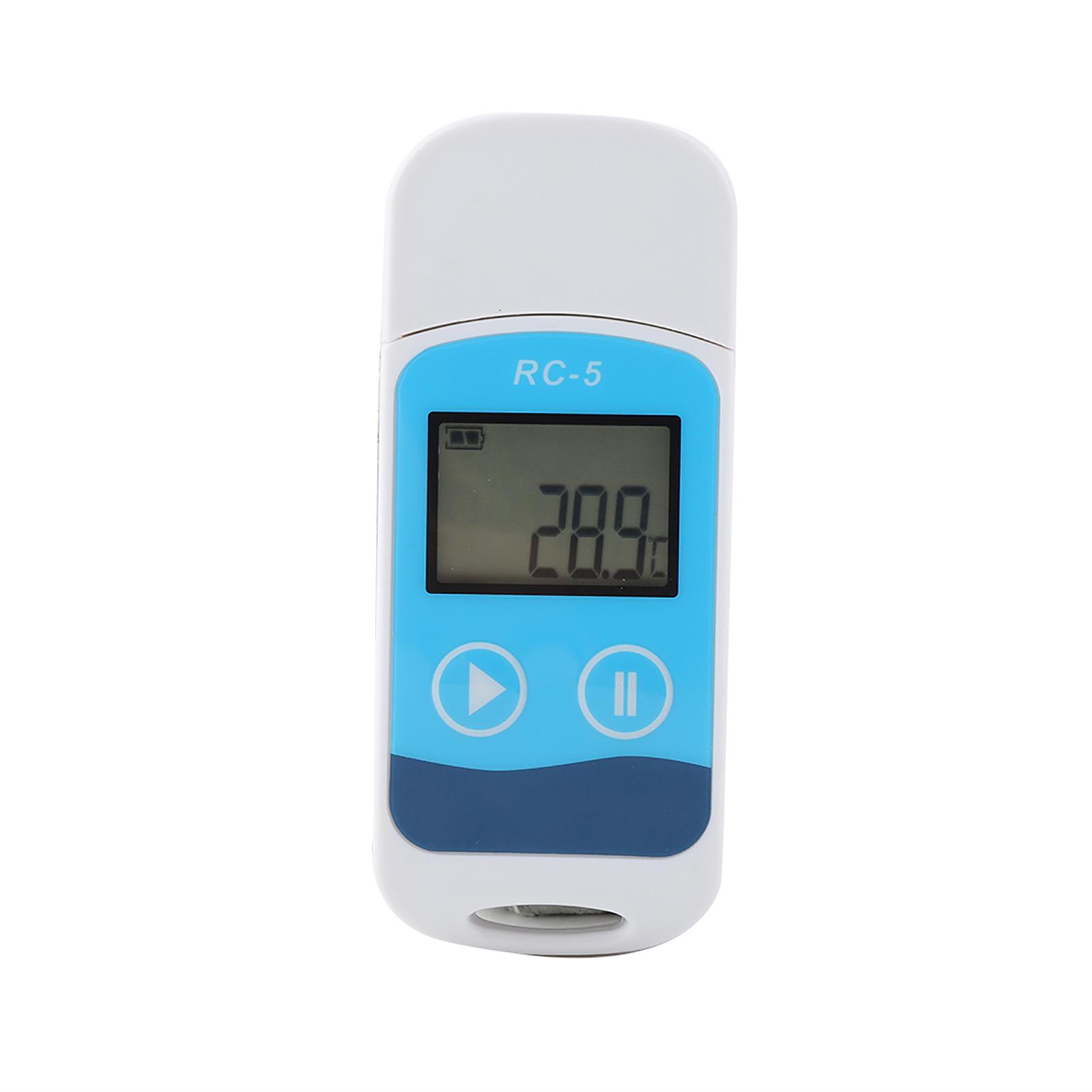 

Portable RC‑5 Temperature Data Logger Mini Recorder LCD Display 32000 Points Internal Sensor