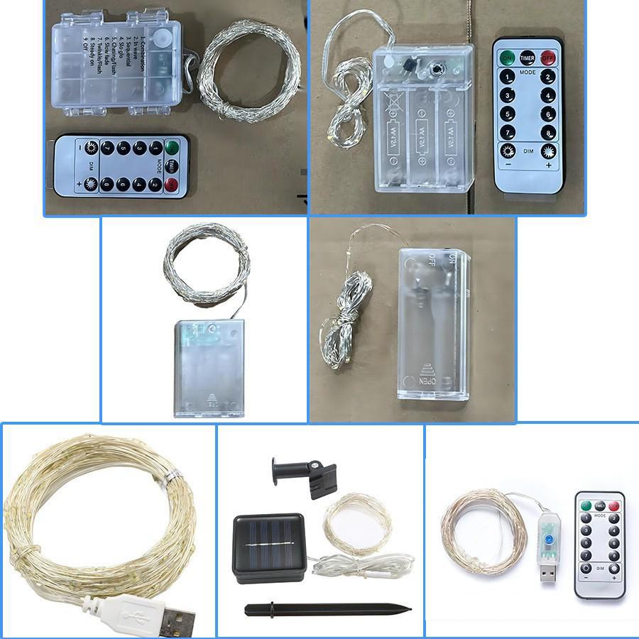 LED Live Stream Background Decoration Lamp with USB & 8-Function Remote, Waterproof Copper Wire Design