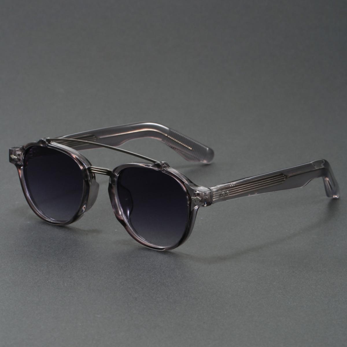 

Retro Round Fashion Glassesdouble Beam Sunglasses Unisex