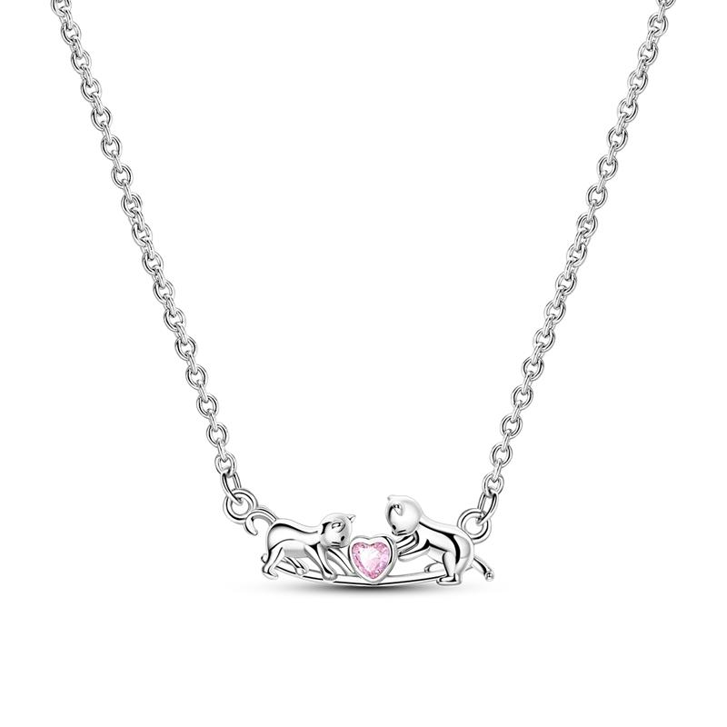 Necklace Copper Golden Simple Classic Heart Butterfly Necklace For Woman Men Fashion Wedding Engagement Jewelry