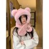 Winter Knit Trapper Hat Fleece Lined Thickened Earflap Beanie Windproof Warm Cold Weather Cap
