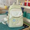 Schoolbag Cute Polka Dot Junior High School Schoolbag Female Large Capacity High School Student Backpack Small Fresh Girl High Value Backpack