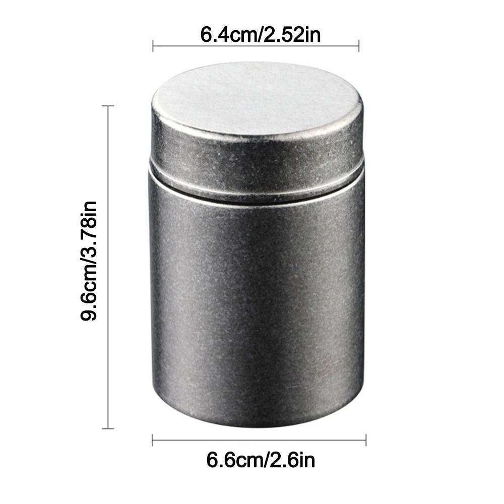 Hochwertige reine Titan-Teedose 260 ml Feuchtigkeitsgeschütztes Teeglas Große Kapazität Versiegelte Teedose für Zuhause & Reisen