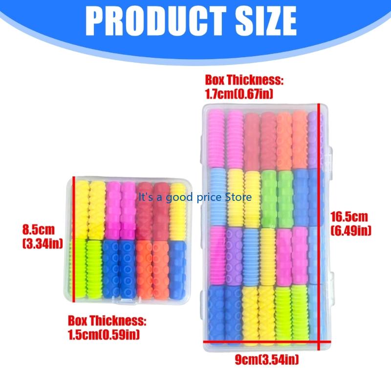 14/28 szt. Ergonomiczne nakładki na długopisy ułatwiające pisanie Miękkie silikonowe nakładki na długopisy Uchwyt na ołówek Uchwyt dla dzieci Małych dzieci Uczniów Pismo ręczne