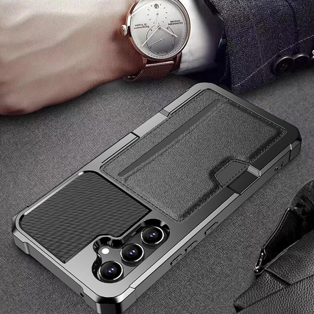 For Samsung Galaxy S25 FE Case Card Slot Leather + TPU Defender Phone Cover