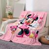 1pc Minnie Printing Blanket - Soft, All-Season Throw for Office Blanket, Car, Travel