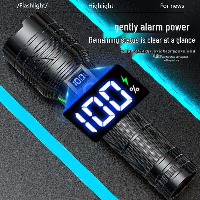 UOSU A06A Digital Display Strong Flashlight