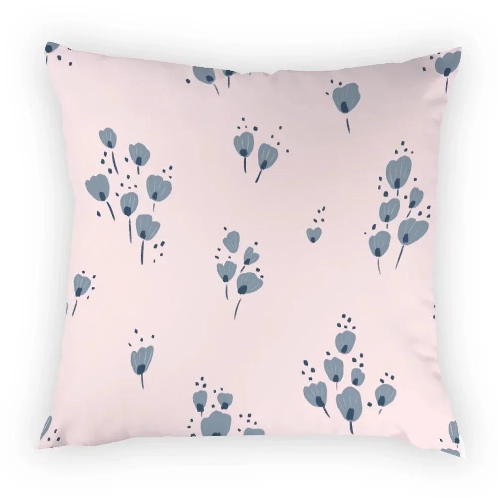 Sofa Floral Pattern Cushion Cover Floral Retro Art Pillowcase Home Chair Decoration Creative Pillow