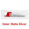 Sline Logo ABS Car Fender Side Badge For Audi A1 A2 A3 A4 A5 A6 A7 A8 TT S3 S4 S5 S6 S7 Q2 Q3 Q5 Q7 Q8 RS3 Decal Emblem Sticker