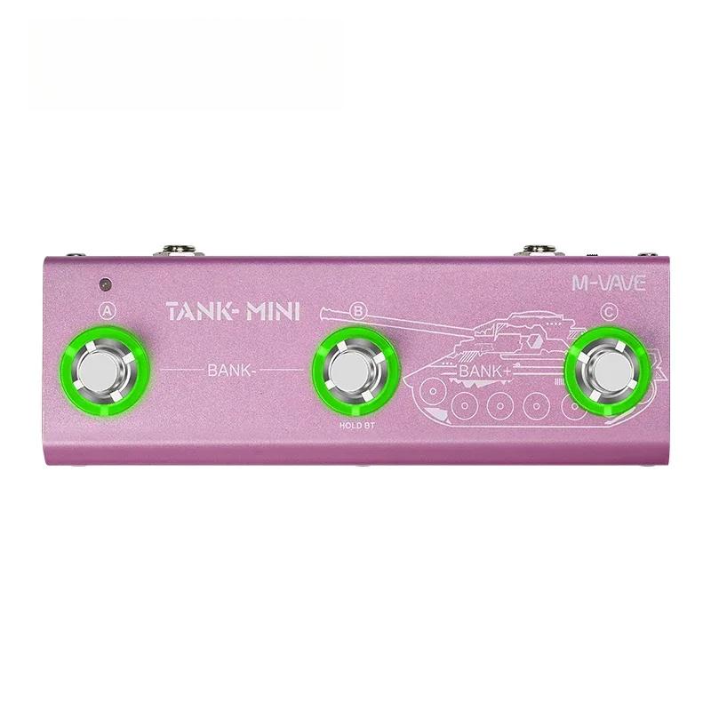 

TANK MINI Електрогітара Бас Мульти-Ефект Педаль Підтримує Пресети Тональностей Функції Редагування 6 Модулів Ефектів 5 Затримок рожевий
