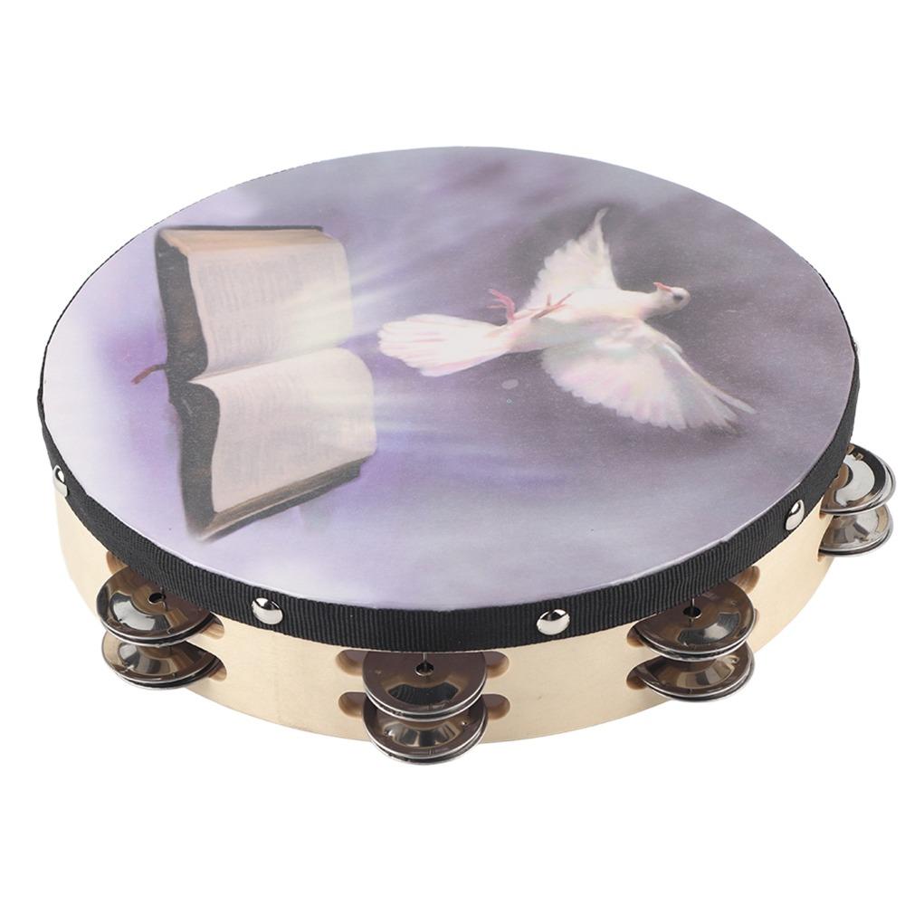 8/10 Inch Optional Size Tambourine Orff Instrument Early Childhood Music Training