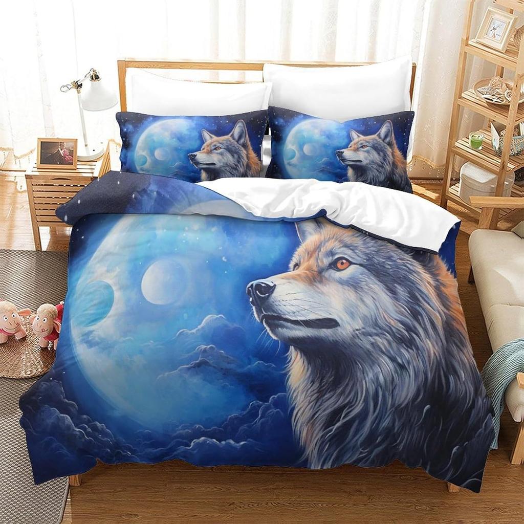 Bedding Kit, Bed Sheet Quilt Cover, Home Textile Three-Piece Set 3D Digital Printing