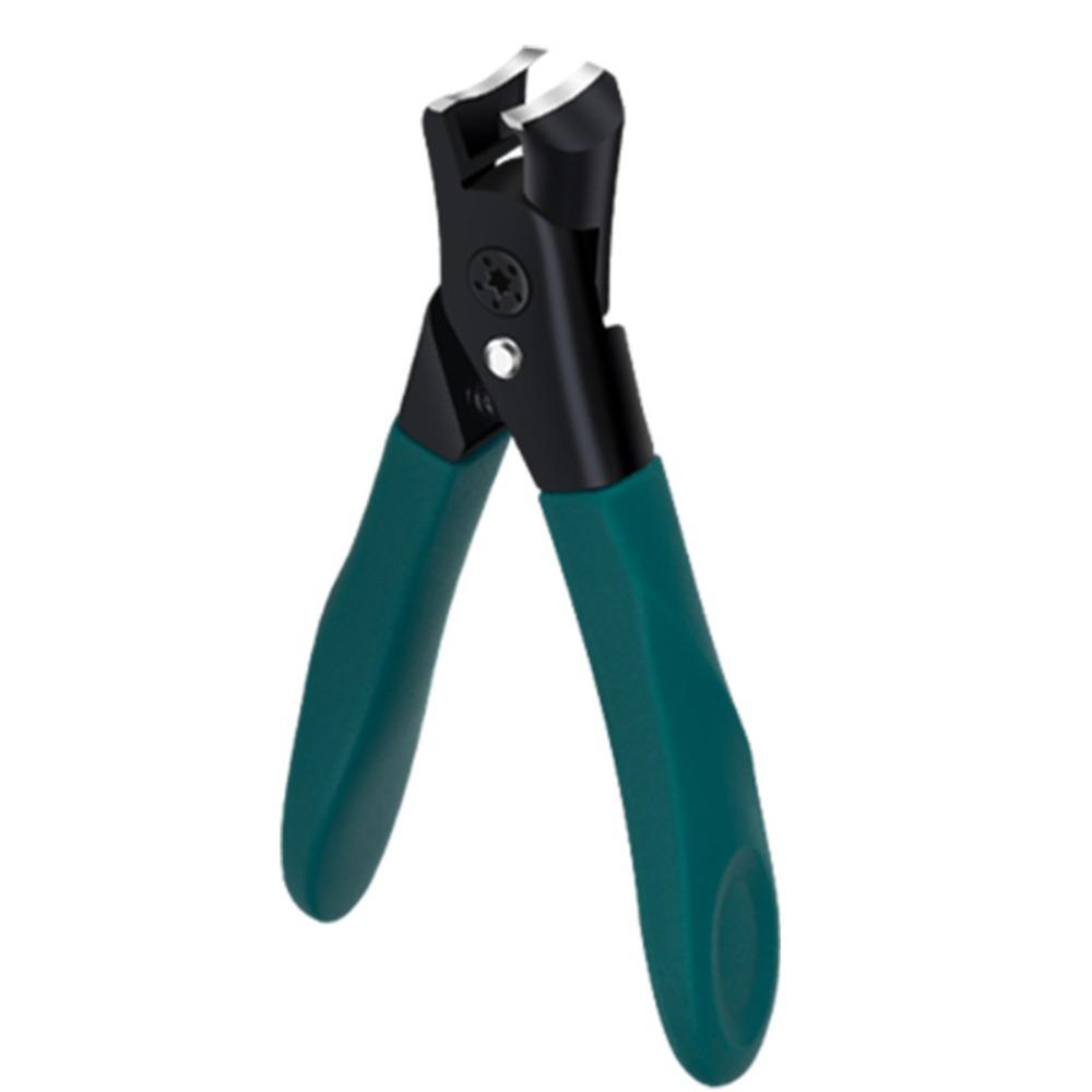 

Кусачки для ногтей ABS, кусачки для ногтей на ногах, устойчивые к брызгам, специальные кусачки, маникюрный инструмент для дома Green Flat Mouth