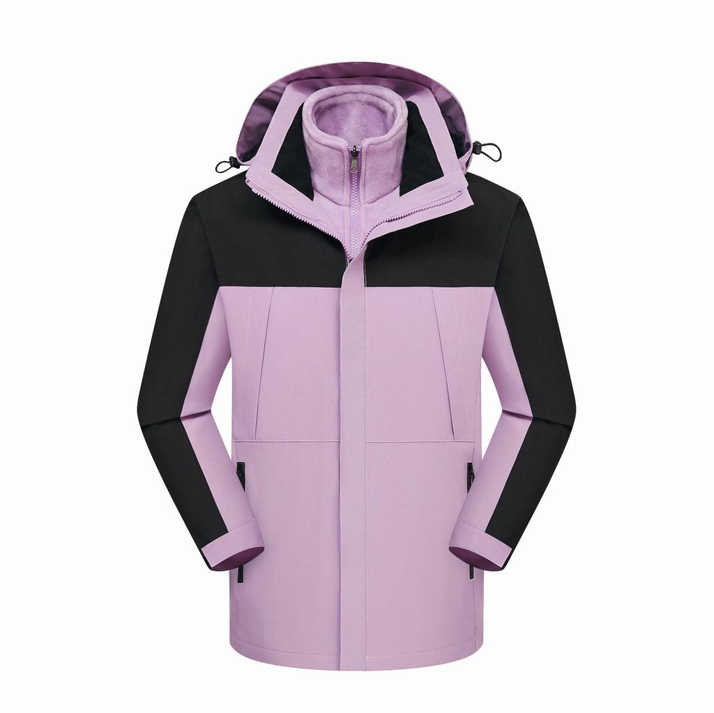 Men's & Women's Fleece-Lined 3-in-1 Windproof Waterproof Climbing Ski Suit