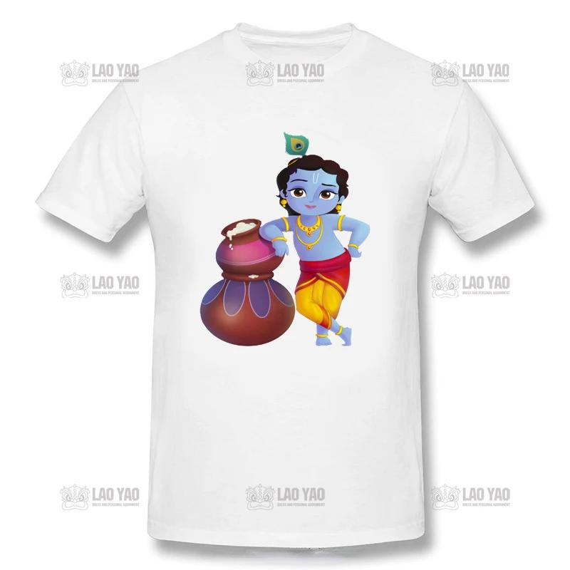 Krishna T Shirt Krishna Hare Krishna Man TShirt Awesome Woman Tee Shirt Summer Streetwear ShortSleeve Graphic Tshirt