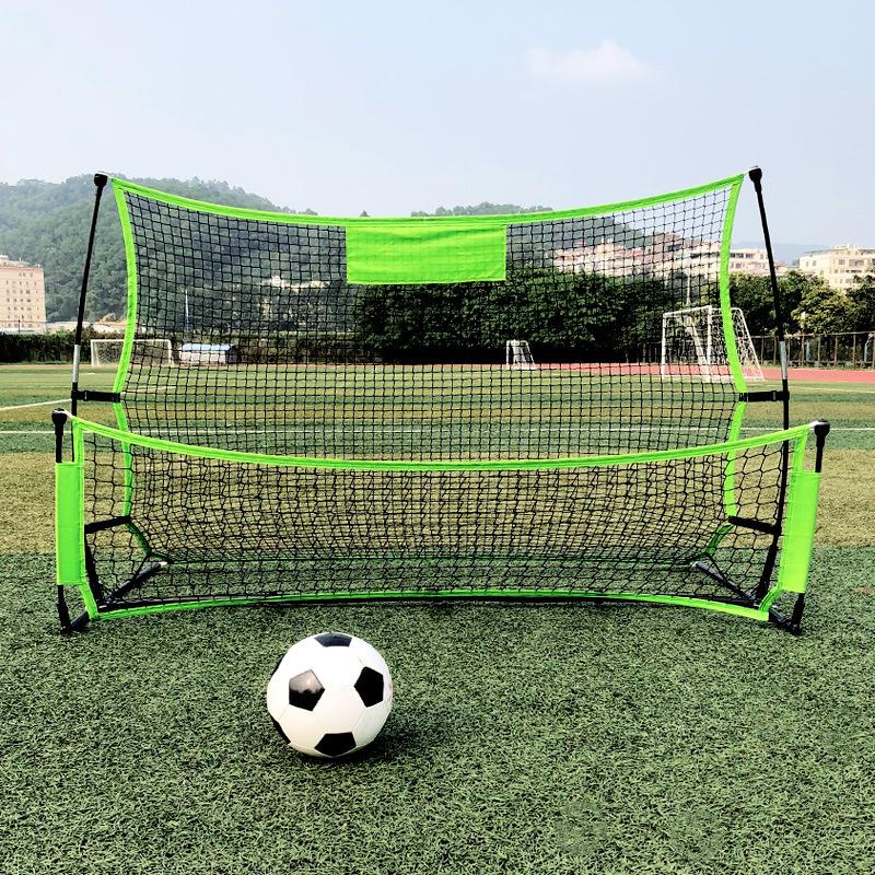 Portable Football Rebound Net with Adjustable High-Low Return for Shooting and Passing Practice