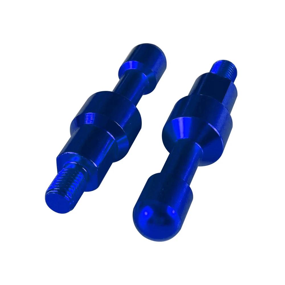 

2Pcs M8 Motorcycle CNC Aluminum Rear View Mirror Hole Decorative Plugs Screws Cover Electric Bike Screw Cap Extension Bracket синий