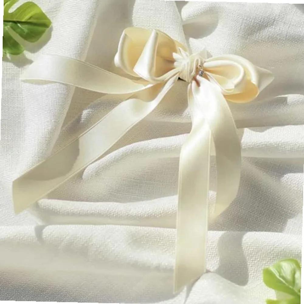 Straight hair clip, ribbon automatic hair pin, pretty hair clip, ribbon automatic pin
