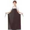 Waterproof Oil Proof Aquaculture Extended PU Leather Apron Thickening Kitchen Canteen Restaurant Labor Protection Home Appliance
