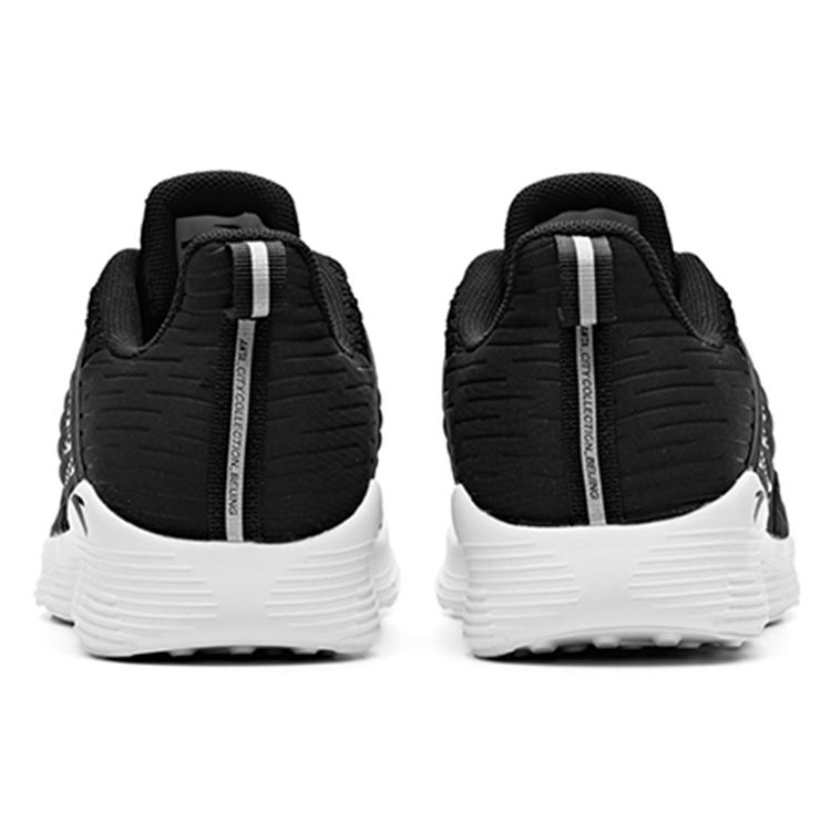 Anta Comfortable Cushioning Slip Resistant Abrasion Resistant Breathable Low top Running Shoes Women's Black White 12835565-3