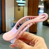 Elegant Simple Seamless Candy Color Matte Girls Plastic Hair Claw Duckbill Clip Face Wash Hairpin