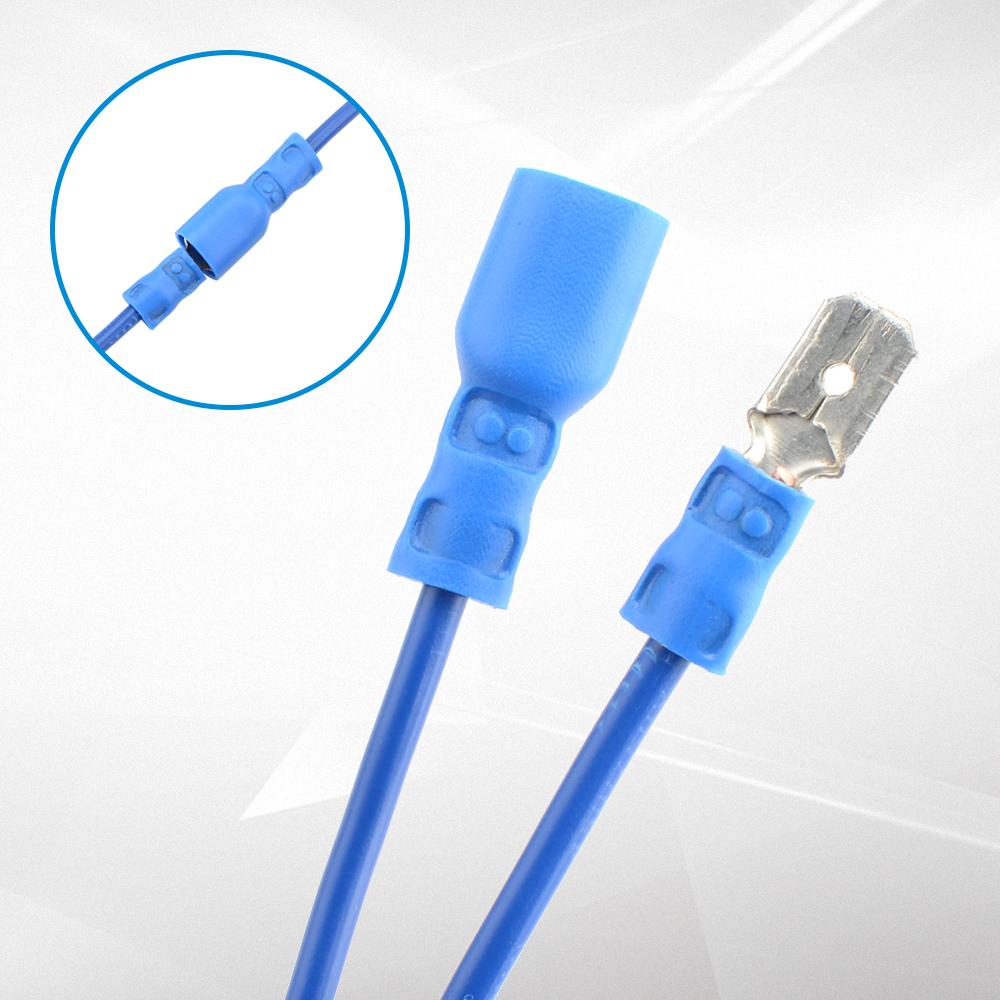 25Pairs 50pcs PVC Red/Blue Connectors Wire Connectors Wire Terminals Connectors Assorted Kit Insulation Crimping Terminals