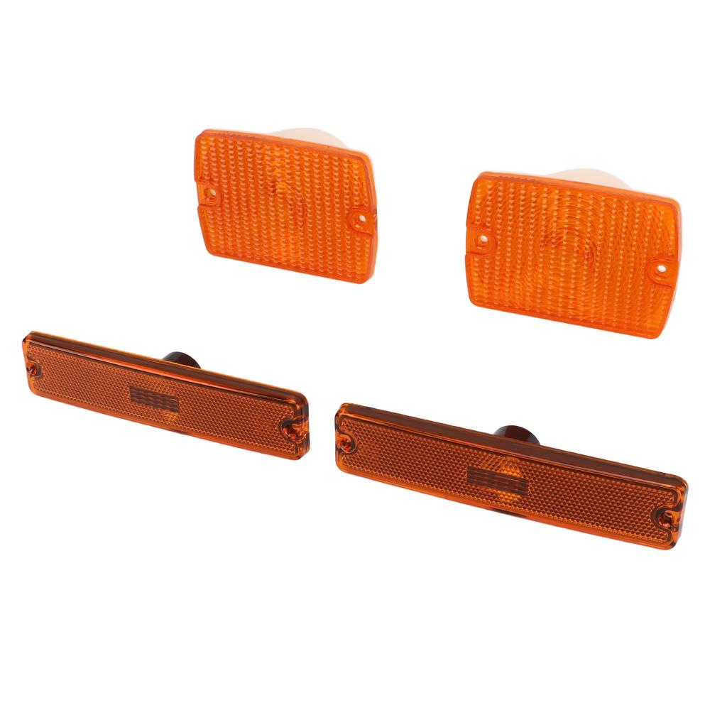 4PC Side Marker Light and Turn Signal Light Housings 56001378 Replacement for YJ