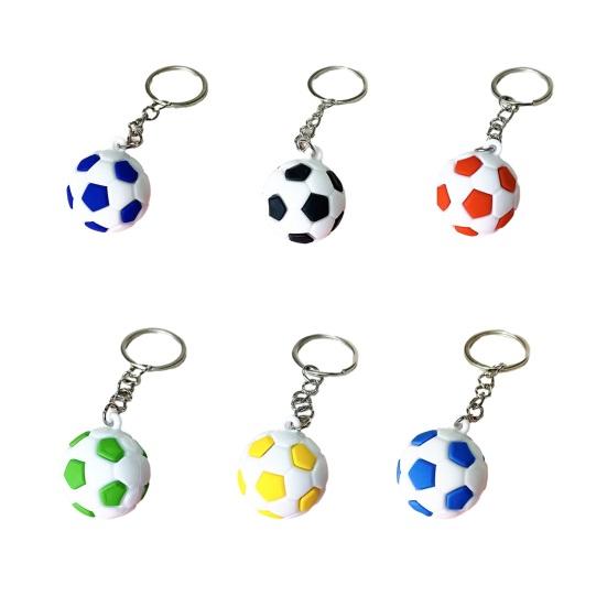 Compact Lightweight Keychain Pendant Football Shape Key Holder Smooth Surface