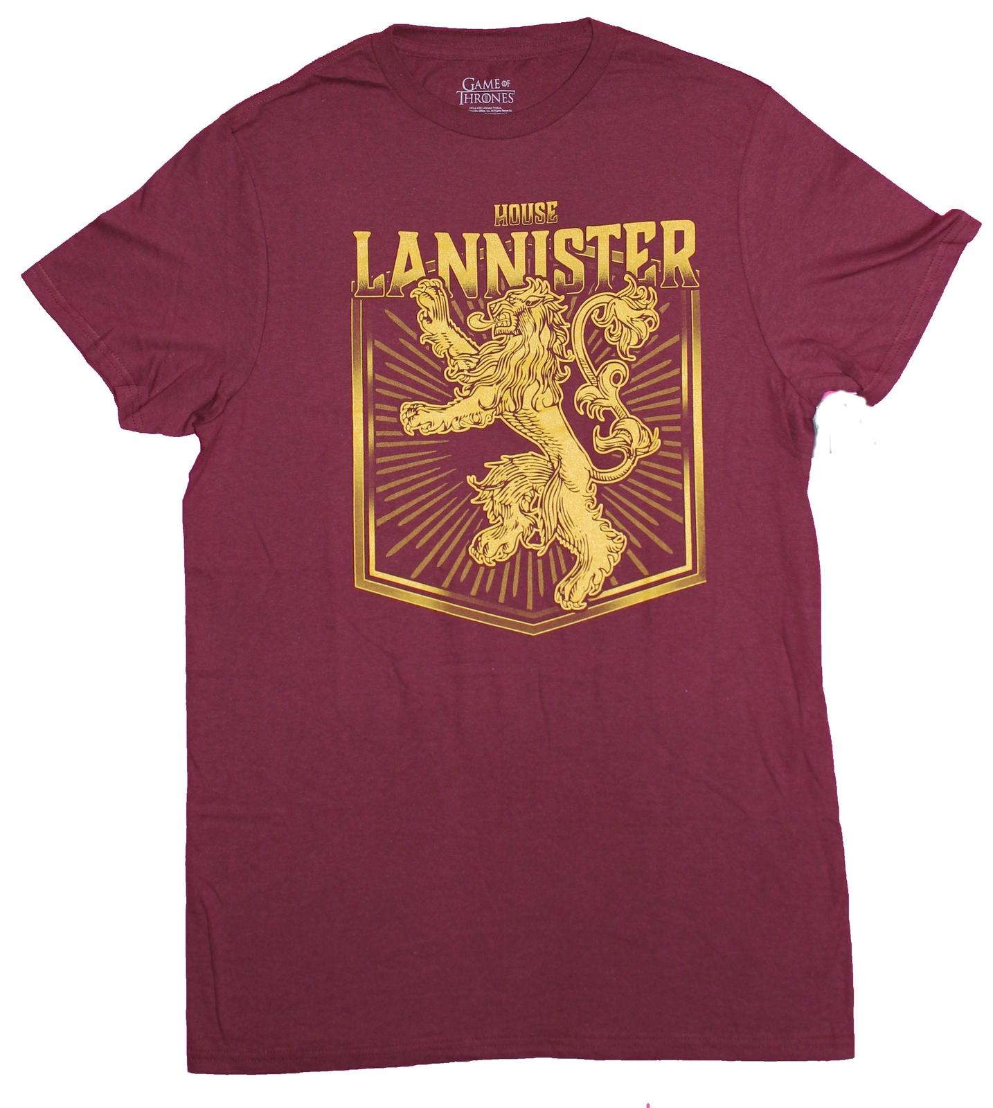 Game of Thrones Adult New T-Shirt - Golden Lion Sigil of the Lannister S