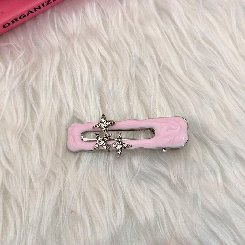 

1 шт. сладкий головной убор розовый кристалл заколка для волос заколки для волос BB зажимы шпилька для воды дрель темперамент