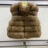 New fox fur vest women's young real fur whole leather light luxury Finnish fur vest