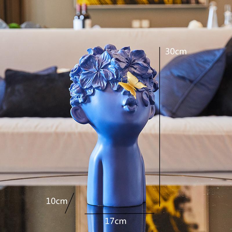 Abstrakte Kunstpuppe Schmetterlingsstatue, Innendekoration, Wohnzimmer, Büro, Weinschrank, Moderne Heimdekoration, Harzhandwerk