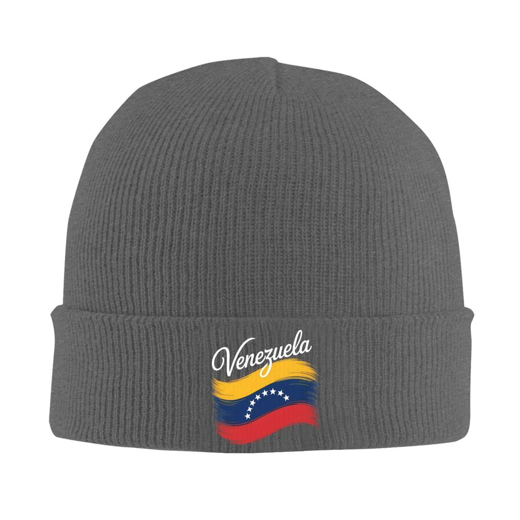 Venezuela Flagge Venezolanischer Stolz Unterstützung Liebhaber Gestrickte Mützen für Damen Unisex Beanie Mützen Herbst Winter Mütze Acrylmützen