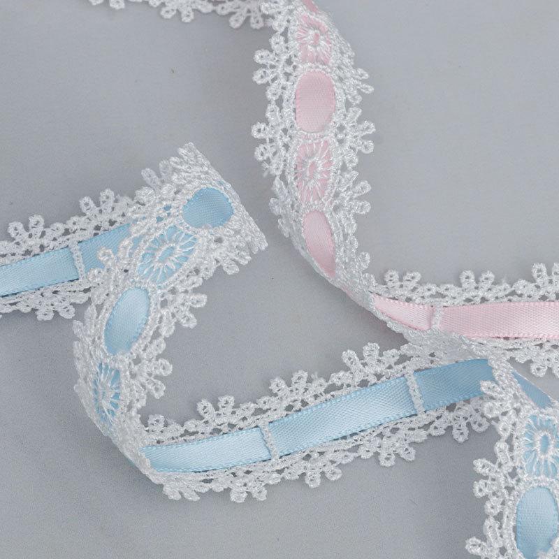 Pachet elegant de carduri handmade cu panglică din dantelă ajurată față-verso, accesorii pentru rochii din dantelă solubilă în apă, accesorii vestimentare, panglici pentru realizarea de articole de artizanat