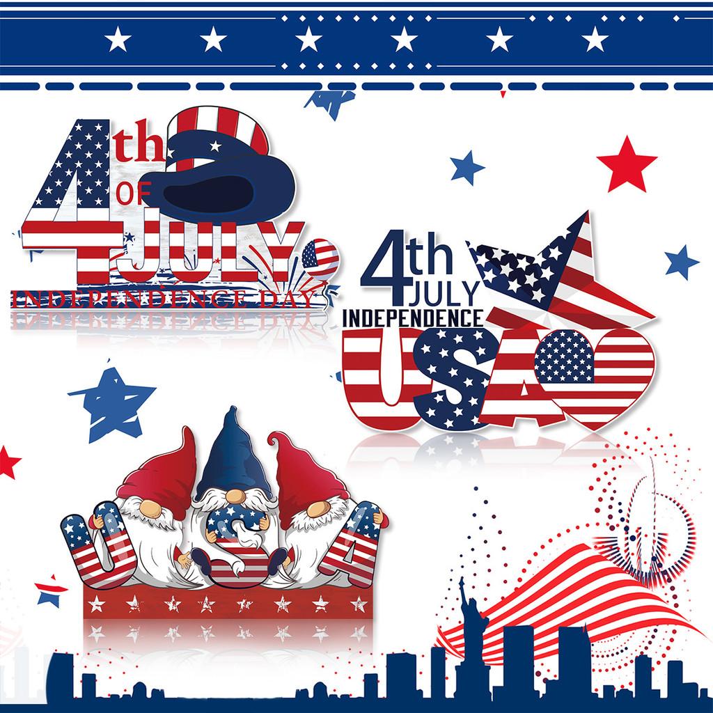 Theme Independence Day Paper Decoration Door Hanging Party Pendant Scene