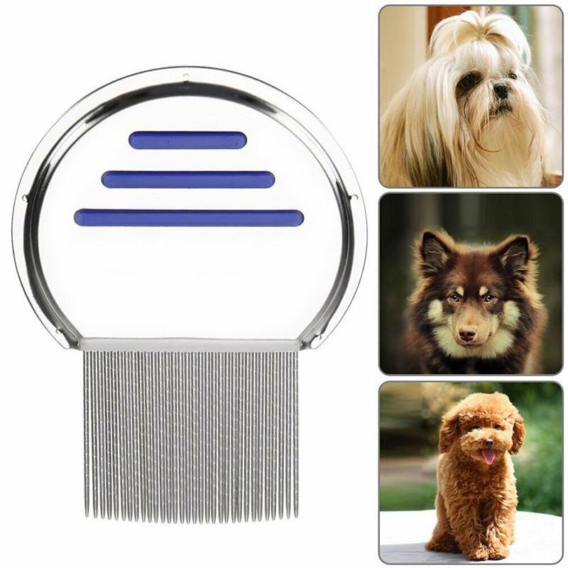 1*Lice Comb Nit Free Kids Hair Rid Headlice Stainless Steel Metal Teeth Remove Nit Brush