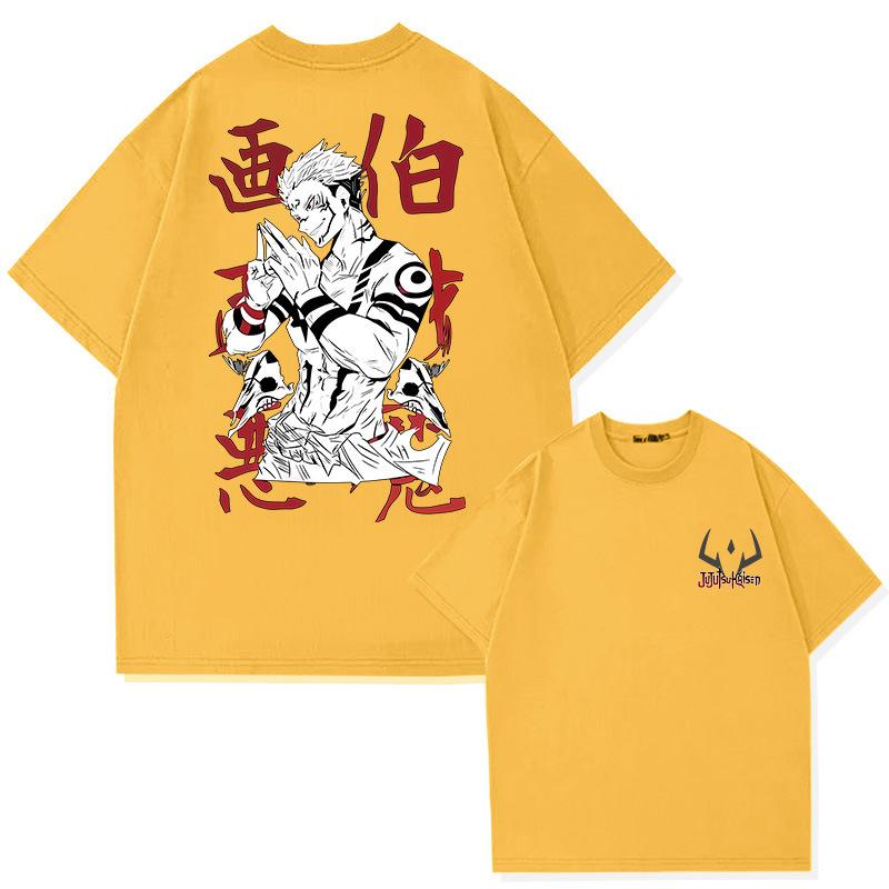 Print Summer Men's 100% Cotton T-shirt Casual Breathable Trend Street Men's Clothing