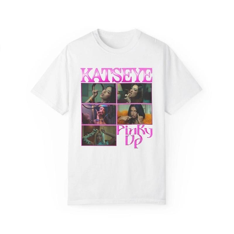 Katseye Pinky Up Comfort Colors Kpop Graphic Tee Summer Unisex Loose And Breathable Cotton Tshirt Top