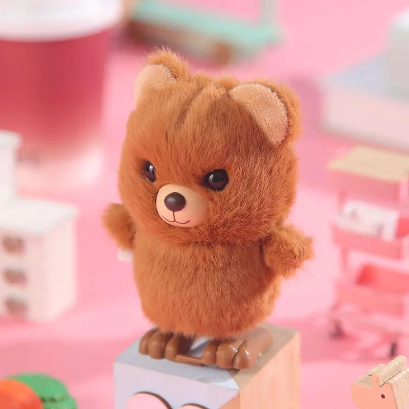 

Animals Plaything Kids Boy Girl Stuffed Rabbit 1pcs Cute Wind Up Jumping Bear Plush Clockwork Walking Toys Children Enjoyable Presents