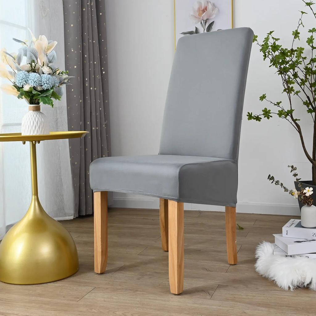 Printed King Back Chair Cover Stretch Large XL Size Chair Covers for Dining Room Home Hotel Banquet Decor Long Seat Protectors